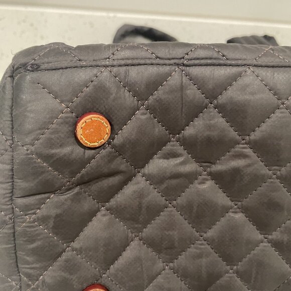 MZ WALLACE, LARGE, MAX 2 TOTE, CHARCOAL GRAY, SOME MINOR WEAR - Picture 8 of 10